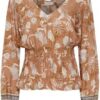 BOHO SINCHED BLOUSE BY CREAM - Image 2