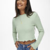 ONLY KITTY RIBBED CROP TOP - Image 3
