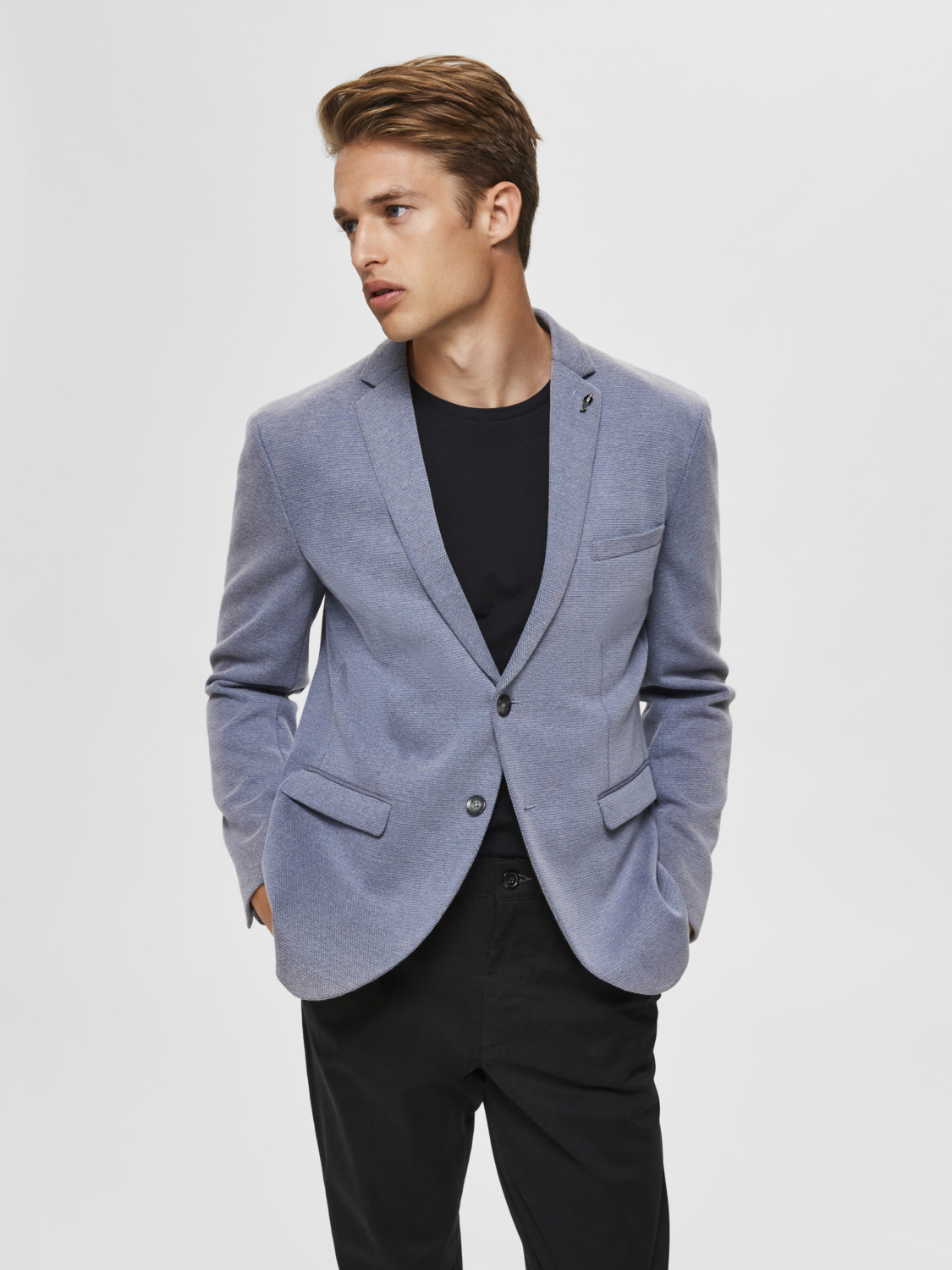 SELECTED KNIT UNSTRUCTURED BLAZER - Anthonys Fashion