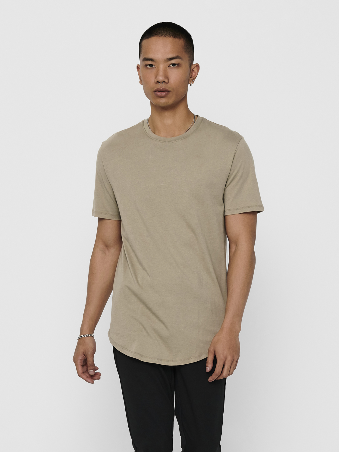 ONLY&SONS MATT LIFE LONG LINE TEE - Anthonys Fashion