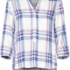 PART TWO CHICHI PLAID BLOUSE